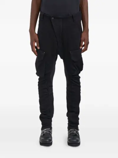 Masnada wool cargo trousers - Black
