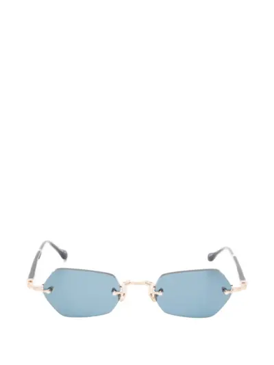 Matsuda geometric rimless sunglasses - Blue