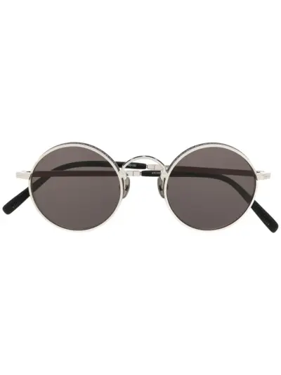 Matsuda round-frame logo sunglasses - Silver