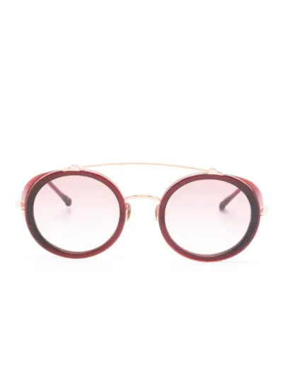 Matsuda round-frame sunglasses - Red