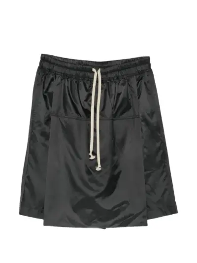 Moncler + Rick Owens Kilt drawstring shorts - Black