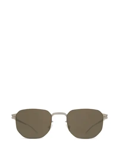 Mykita Bijan metal geometic-frame sunglasses - Silver