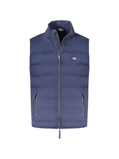 Norwegian Rain padded logo-patch gilet - Blue