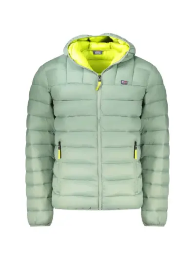 Norwegian Rain quilted hooded jacket - Green