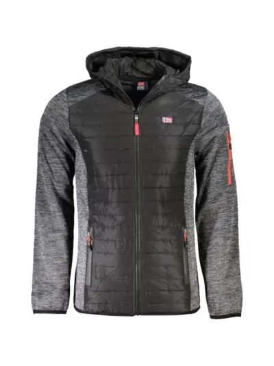 Norwegian Rain quilted hooded jacket - Grey