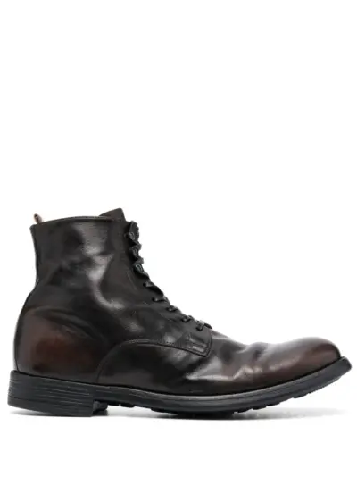 Officine Creative Chronicle leather ankle boots - Brown