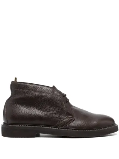 Officine Creative Hopkins leather boots - Brown