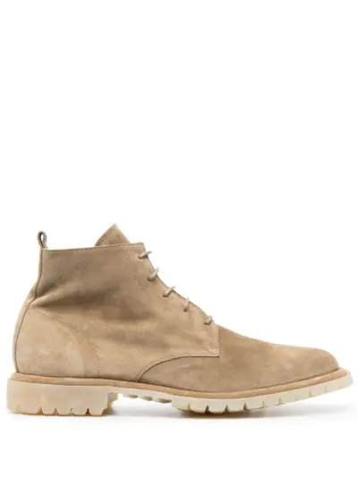 Officine Creative Spectacular suede ankle boots - Neutrals