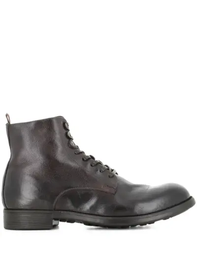 Officine Creative lace-up chelsea boots - Brown