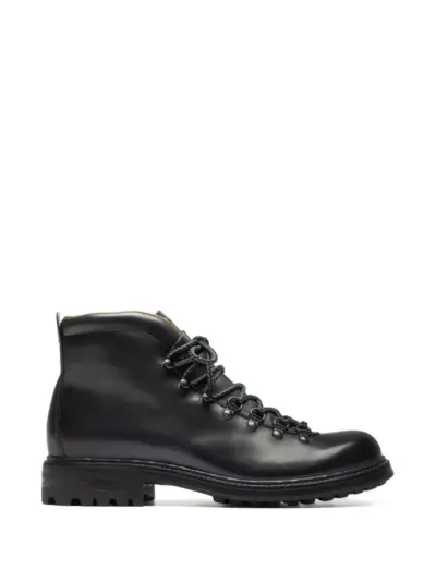 Officine Creative lace-up leather boots - Grey