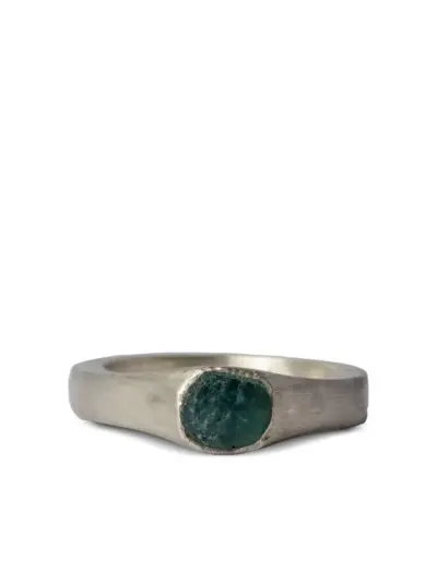 Parts of Four Sistema sterling-silver grandidierite ring