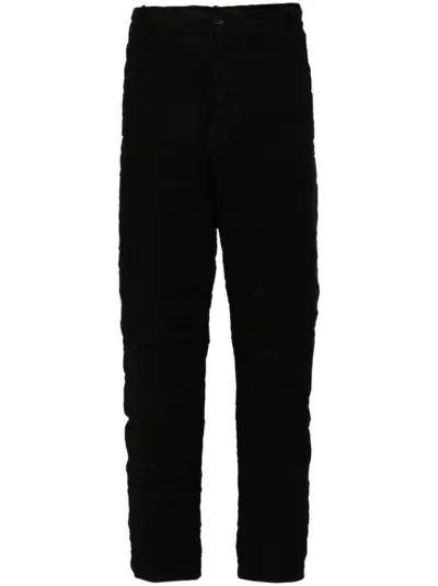 Poème Bohémien crinkled slim-cut trousers - Black