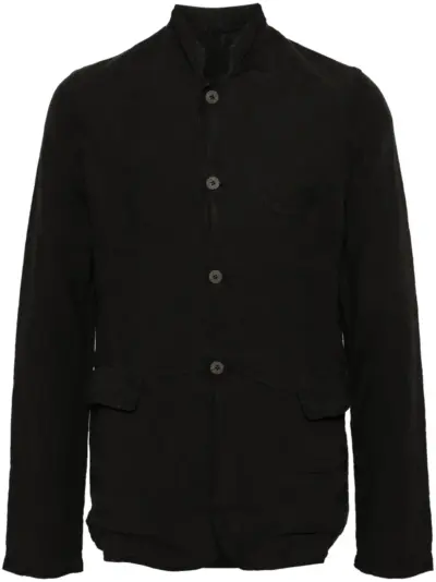 Poème Bohémien linen shirt jacket - Black