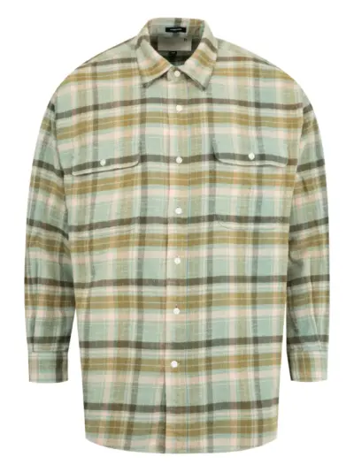 R13 Boyfriend plaid pocket shirt - Green