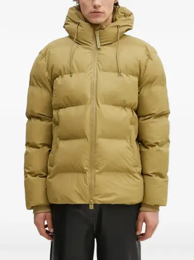 Rains Alta hooded puffer jacket - Green