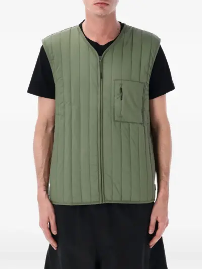Rains Banja quilted gilet - Green