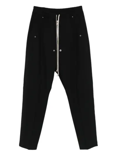 Rick Owens BELA drawstring button trousers - Black