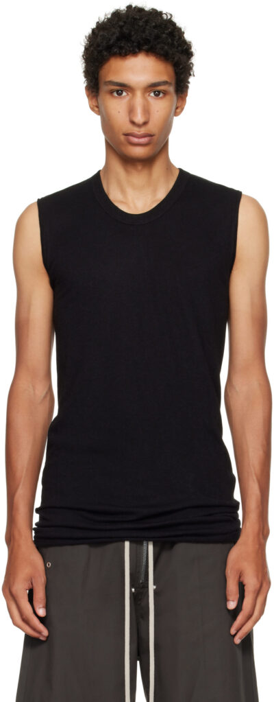 Rick Owens Black Concordians Basic Tank Top