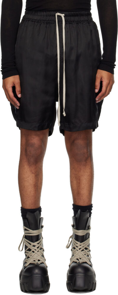 Rick Owens Black Concordians Boxers Shorts
