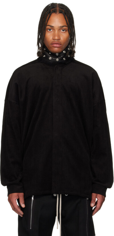 Rick Owens Black Concordians Jumbo Faun Shirt