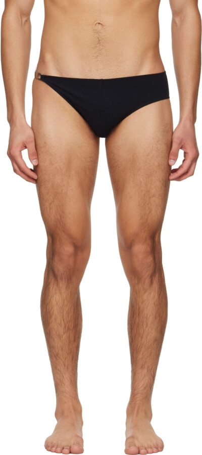 Rick Owens Black Temple Hydra Swim Briefs