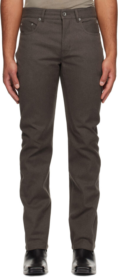Rick Owens Brown Concordians Headon Jeans