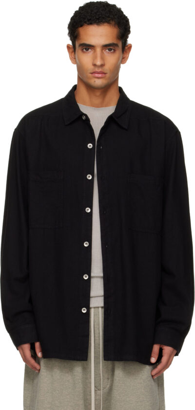 Rick Owens DRKSHDW Black Concordians Jumbo Shirt