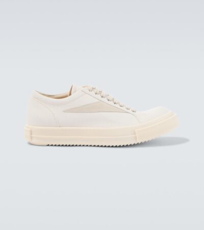 Rick Owens DRKSHDW Vintage suede-trimmed denim sneakers