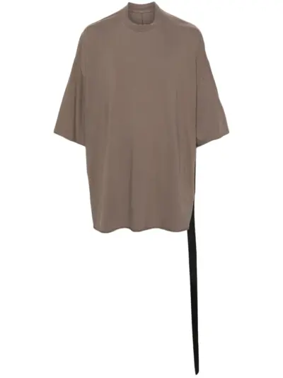 Rick Owens DRKSHDW tape-detail orgnaic cotton T-shirt - Grey