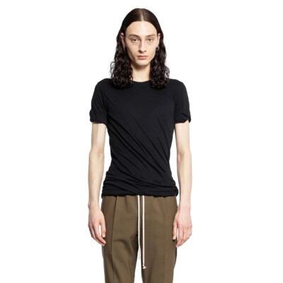 Rick Owens Double Short Sleeve Tee in Unstable Cotton