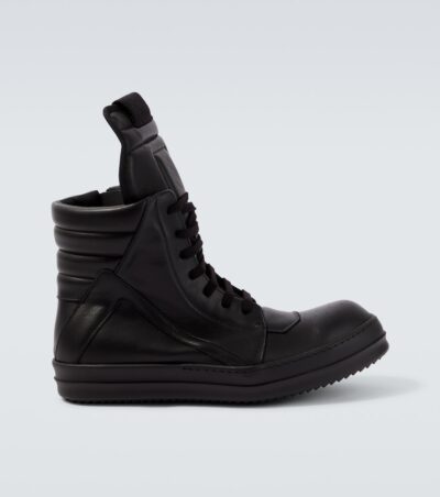 Rick Owens Geobasket leather high-top sneakers