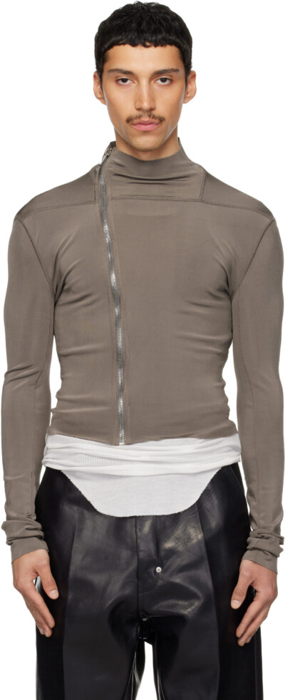 Rick Owens Gray Temple Gary Jacket