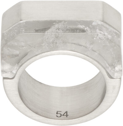 Rick Owens Hollywood Double Crystal Ring