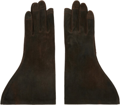 Rick Owens Indigo Concordians Gleam Gloves