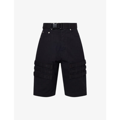 Rick Owens Mens Rick Owens Cargo Geth Cotton Shorts