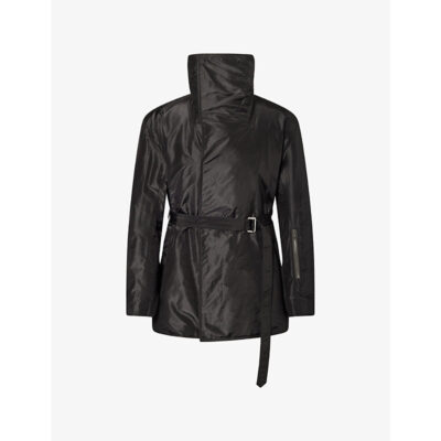 Rick Owens Mens Rick Owens Dracucaban Belted Silk Jacket