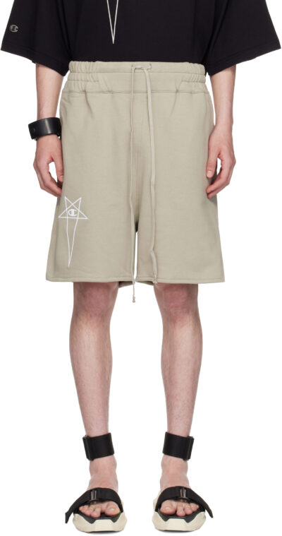 Rick Owens Off-White Champion Edition French Terry Shorts