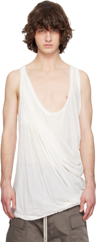 Rick Owens Off-White Temple Pony Tank Top
