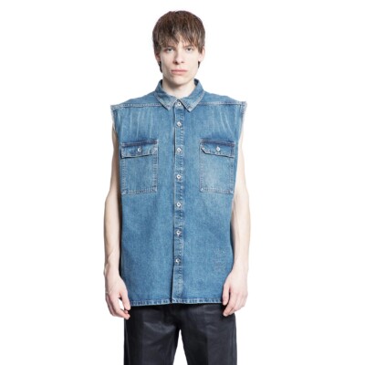 Rick Owens RICK OWENS DRKSHDW MAN BLUE VESTS