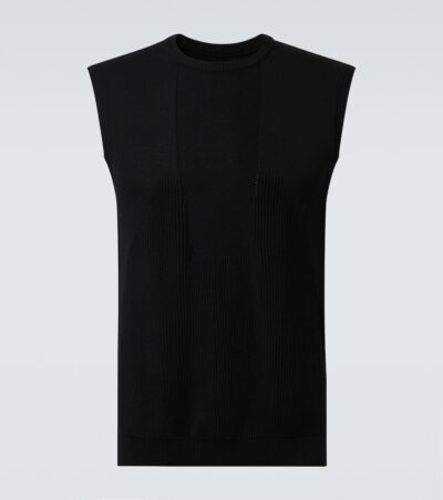 Rick Owens Ribbed-knit virgin wool tank top