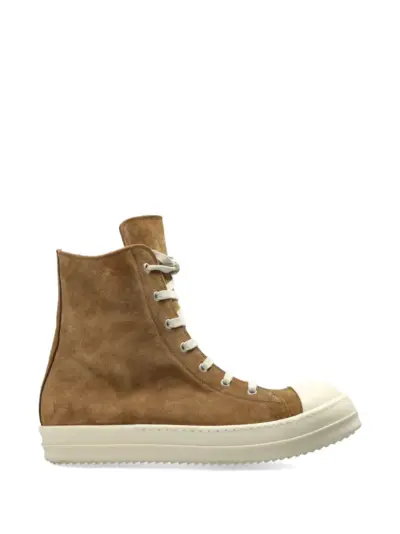Rick Owens Temple lace-up zip sneakers - Brown