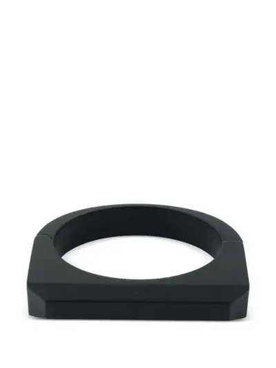 Rick Owens brushed bevelled bracelet - Black