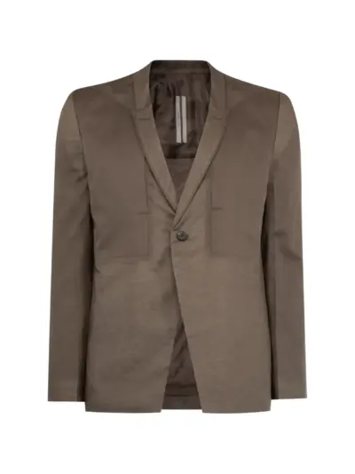 Rick Owens fogpocket soft blazer - Brown