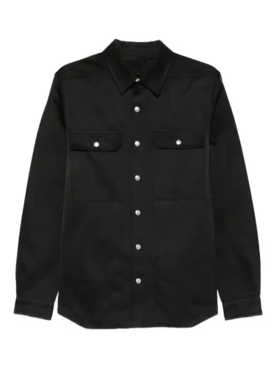 Rick Owens pocket outer shirt - Black