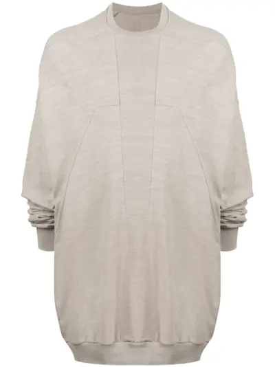 Rick Owens slub panelled sweatshirt - Grey