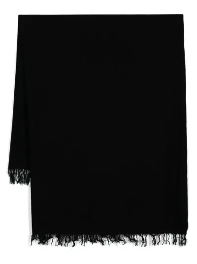 Rick Owens virgin wool scarf - Black