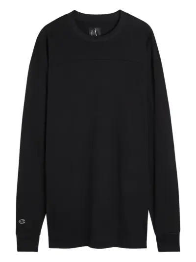 Rick Owens x Champion Girdered cotton T-shirt - Black