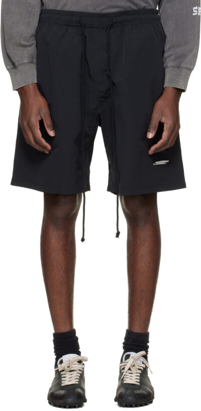 Song for the Mute Black 'SFTM/Academy' Gym Shorts