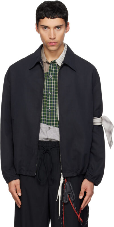 Song for the Mute Black Slim Coach Jacket