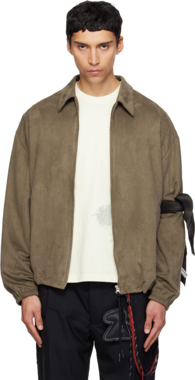 Song for the Mute Brown Slim Coach Jacket
